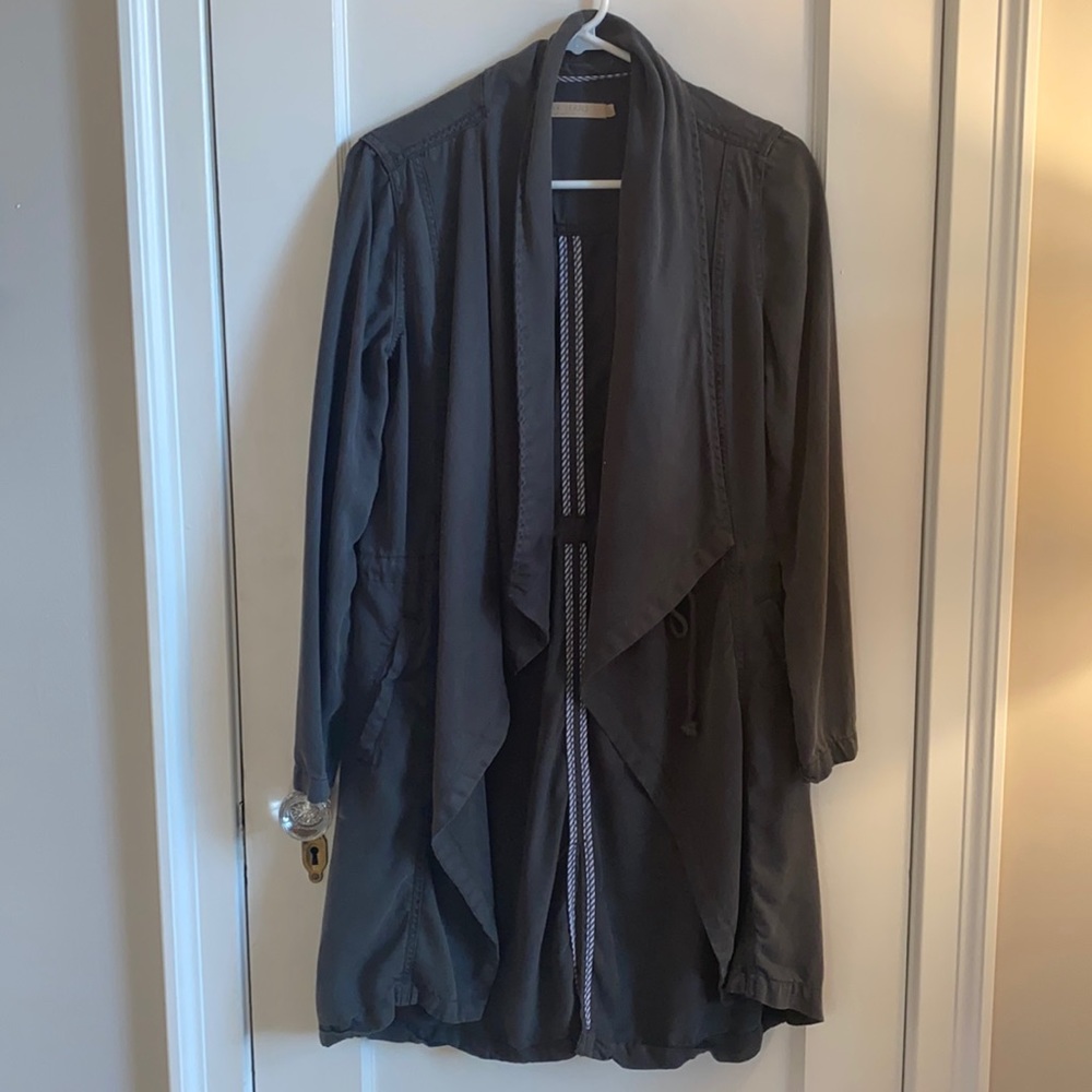 Max Jeans Deep Olive Oversized Longline Open Cardigan Jacket Size XS